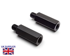 Motorcycle Mirror Extenders M10 10mm Thread - 1 x Clockwise 1 x Anticlockwise