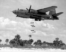 Martin B-26 Marauder Low Level Bombing 8x10 WWII World War II Photo 943a