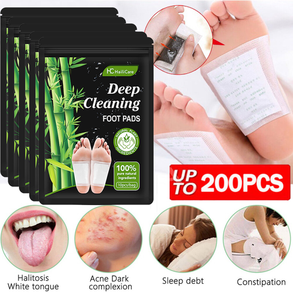 200X Bandoo Detox Foot Patches Pads Natural plant Toxin Removal Sticky