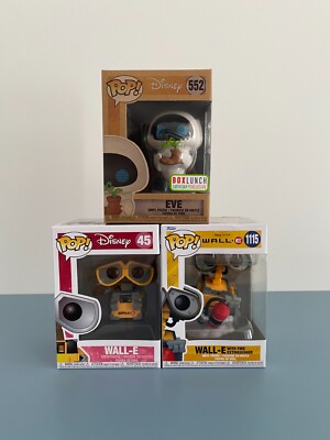 Funko Pop Disney Pixar Wall-E Set with Vaulted Earth Day Exclusive