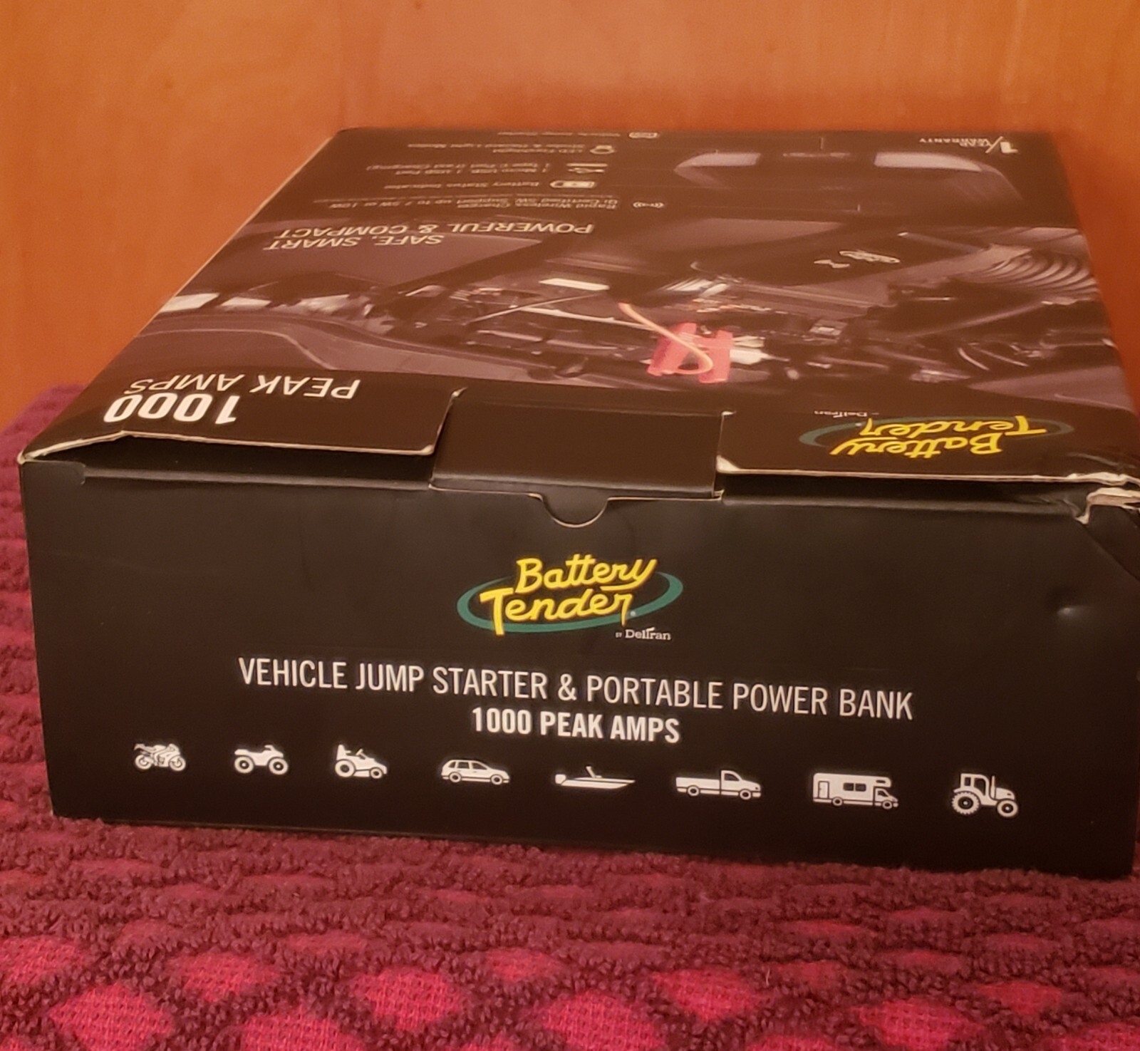 Battery Tender 1000 Peak Amps Vehicle Jump Starter Portable Power Bank NEW! eBay