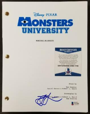 Tyler Labine signed Monsters University Movie Script Auto (B) ~ Beckett BAS  COA | eBay