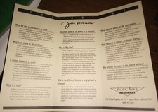 THE ART OF JOHN LENNON gallery pamphlet The Beatles