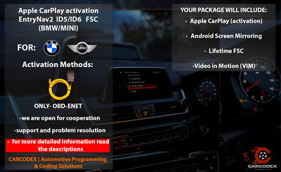 Apple CarPlay activation EntryNav2 ID5/ID6 FSC (BMW/MINI) - Full Package