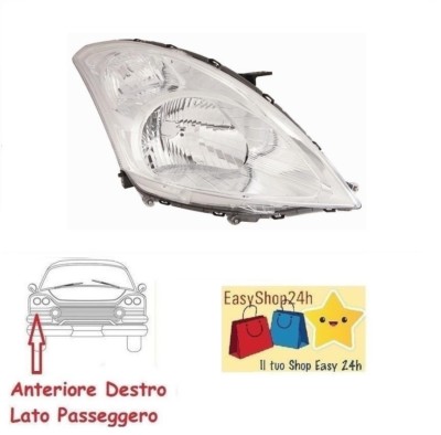 Faro Proiettore Destro H4 Con Regolazione Elettrica Per Fiat Panda 312 (dal 2012) | Ricambio Generico 10169