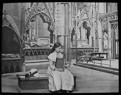 B&W Magic Lantern Slide THE OLD CURIOSITY SHOP NO19 C1890 PHOTO CHARLES DICKENS 