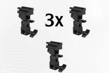 3X From Bracket Umbrella Holder Flash Hot Shoe Mount Adapter Light Stand