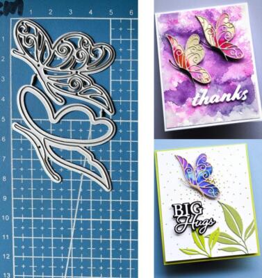 Butterfly Metal Cutting Dies Scrapbooking Embossing Stencils Paper Card ...