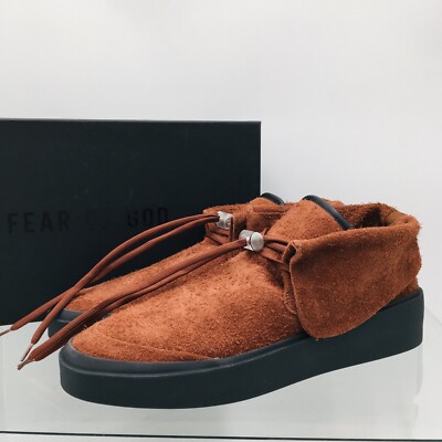 Fear Of God Suede Chukka Boots 6F19-7018 Rust Men s Size EU 47 M