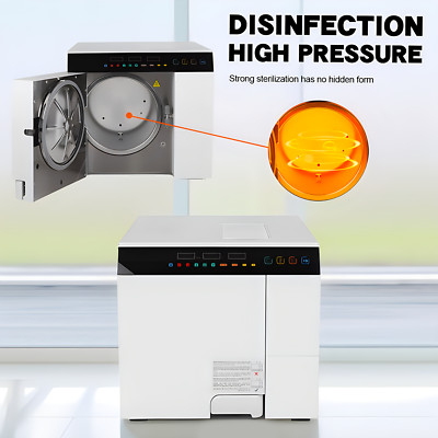 18L ClassB Dental Autoclave Sterilizer Built-in Printer Triple Vacuum Sterilizer