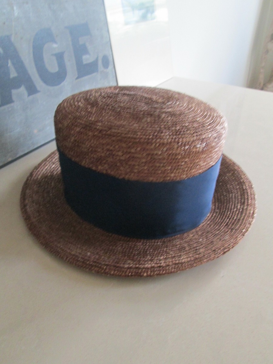 Vintage Frank Olive Saks Fifth Avenue Classic Straw Sun Hat One Size Vintage Frank Olive Saks Fifth Avenue Classic Straw Sun Hat  main image 3