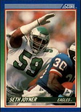 1990 SCORE NFL FOOTBALL Trading Card #58 - SETH JOYNER, Philadelphia Eagles