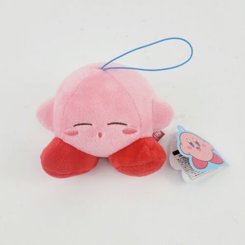 Peluche Pokémon Kirby Dream Land A1109 Sleep SK Japon mascotte sangle 3" ÉTIQUETTE RARE !! - Photo 1/12