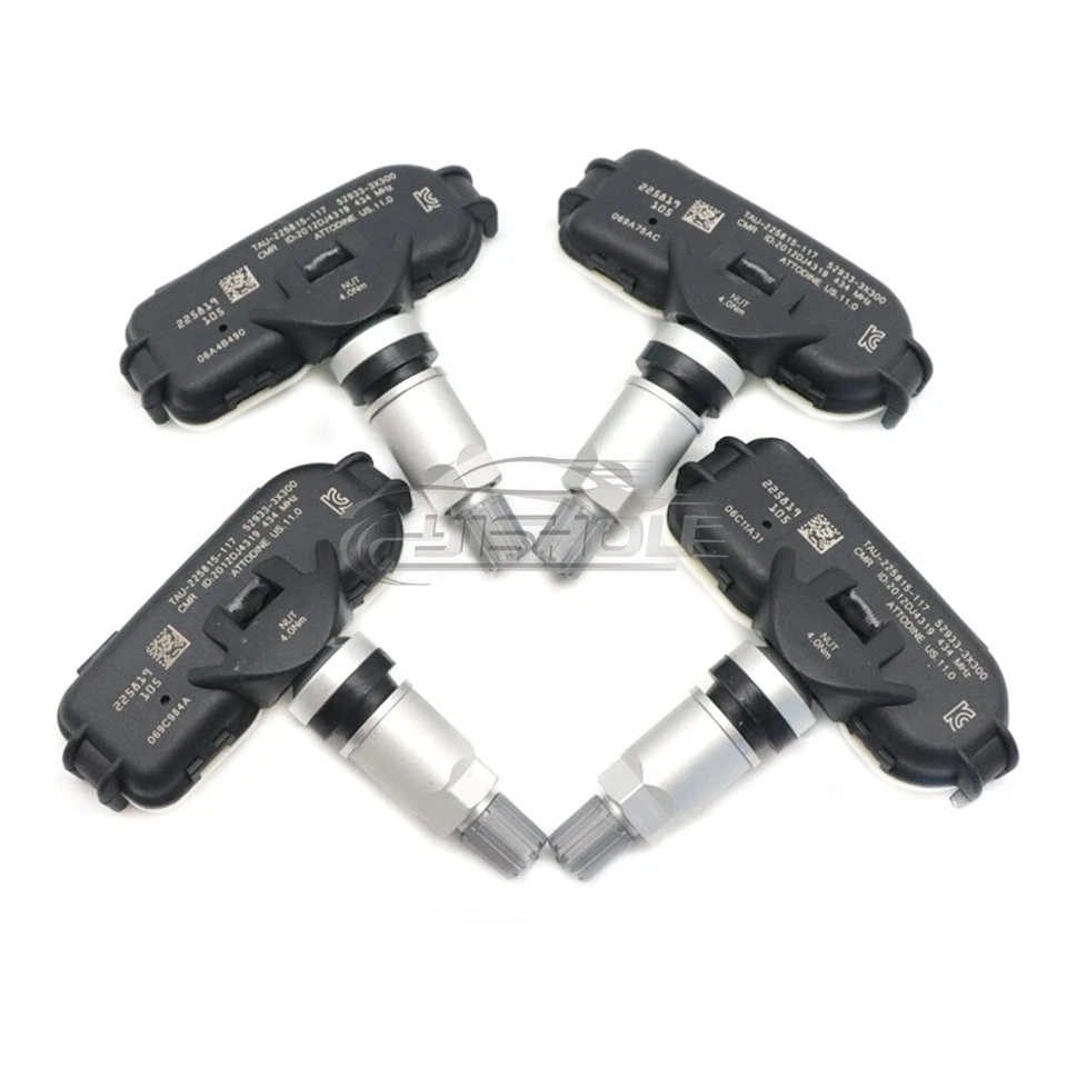 Sensor monitor de presión de neumáticos TPMS 4*PIEZAS 52933-3X300 para Hyundai Elantra 10-14 Foto 3 de 4