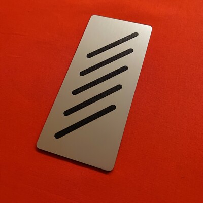 Auto Fußstütze, UNIVERSAL, Edition, Tuning, NEU, VA-Edelstahl, Inlay Schwarz