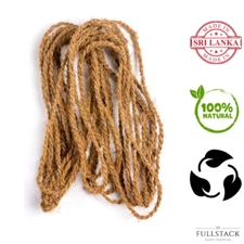 COCONUT COIR ROPE HUSK Fiber Twisted Handmade 100% Natural Cord String Crafts
