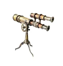 Brass Antique Telescope Engraved Vintage Telescope Art Corporate Christmas Gift