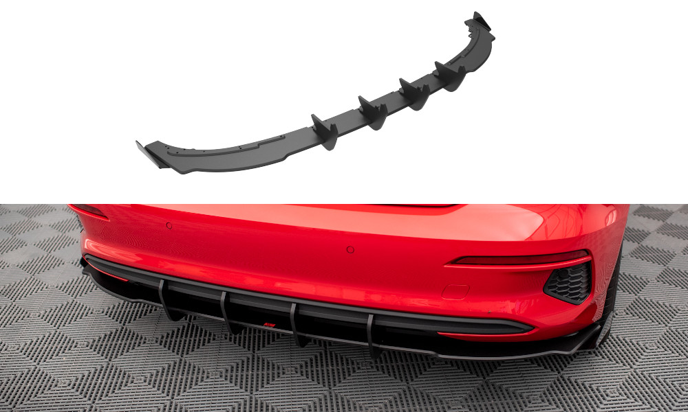 Diffuseur Maxton Street Pro Audi A3 8Y noir rouge : l'héritage du sport automobile