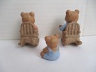 Vtg Homco Bears At Home 3 Figurines-Papa Mama Baby Bear #1470 — photo 2