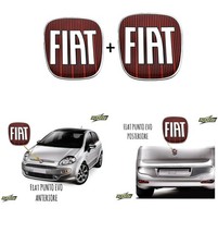 Fiat 3d Resin Logo Sticker Replacement For Front And Rear Evo Point