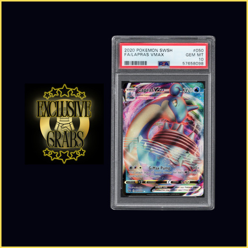 Lapras VMAX graded PSA 10 for sale on eBay