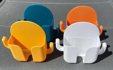 4 Pack Wall Mount Phone Holder Self Adhesive Charging Dock w/ Hooks