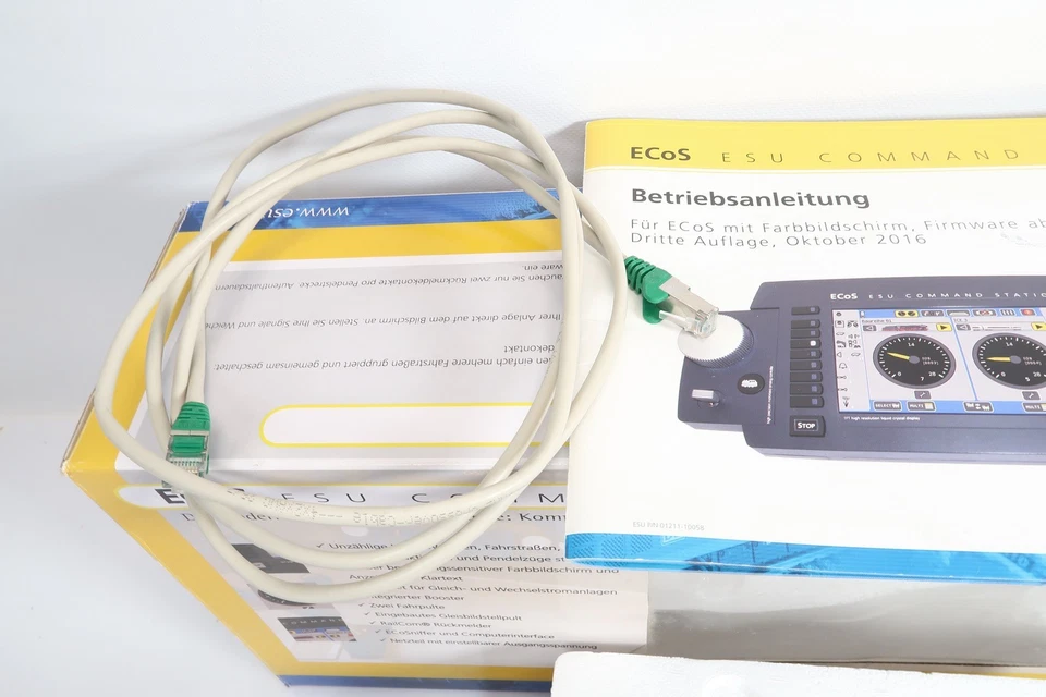 ESU 50210 ECoS 2 Central Command Station avec alimentation modélisme ferroviaire dans sa boîte d'origine - Photo 2/4