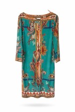 Vibrant Boho Paisley Dress – Women’s Size Medium – Statement Piece! 