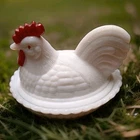 Vintage Westmoreland Rooster On Nest 🥛 Milk Glass 🍬 Candy Dish 🍬