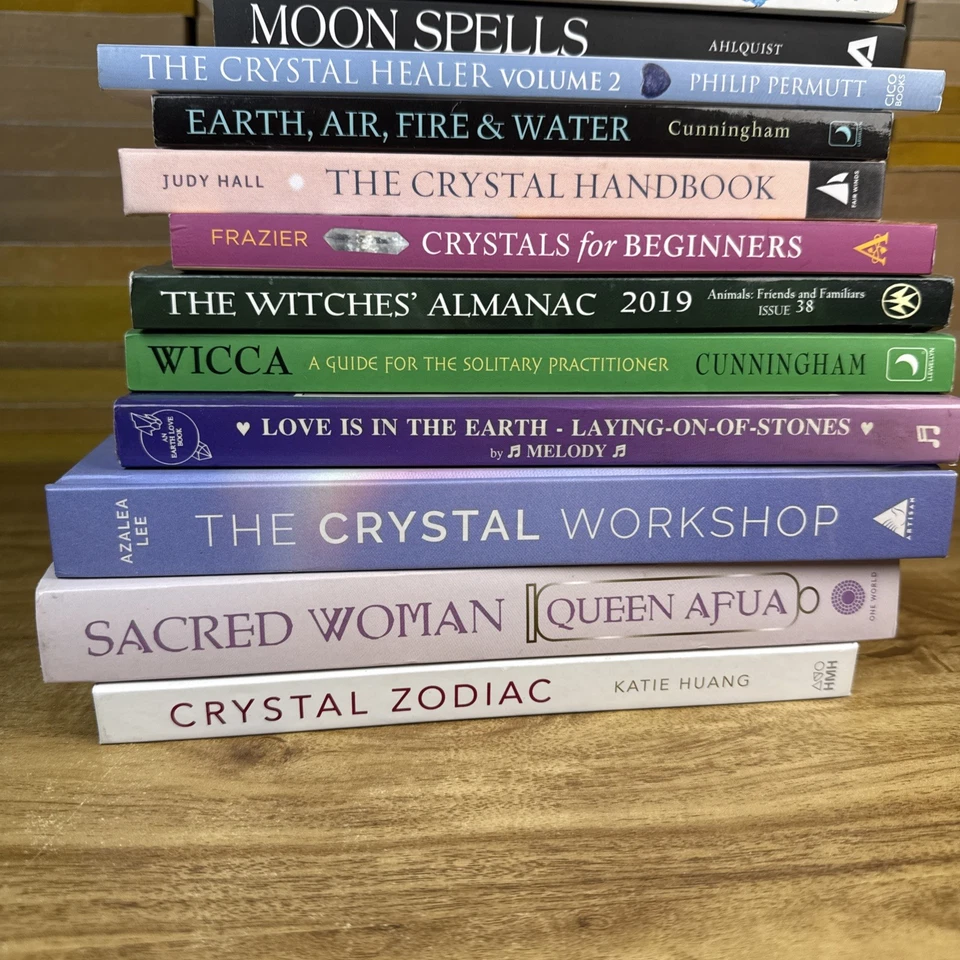 Lot Of 14 Crystals Wicca Spells Dreams Paperback Hardcover Collection - Image 4 of 4