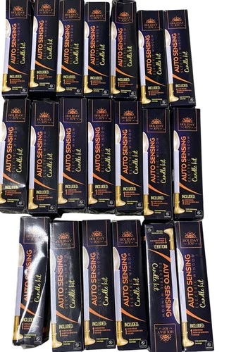20 Pack Holiday Joy Window Candles Kit 9-inch-Tall Electric Candle 5 ft Cord