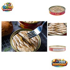 Wild Caught Brisling Sardines, Smoked in Olive Oil, 4.23 Ounces - Gluten Free
