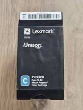 Lexmark 71C2XC0 Cyan 12.5 return program  toner cartridge Unison toner