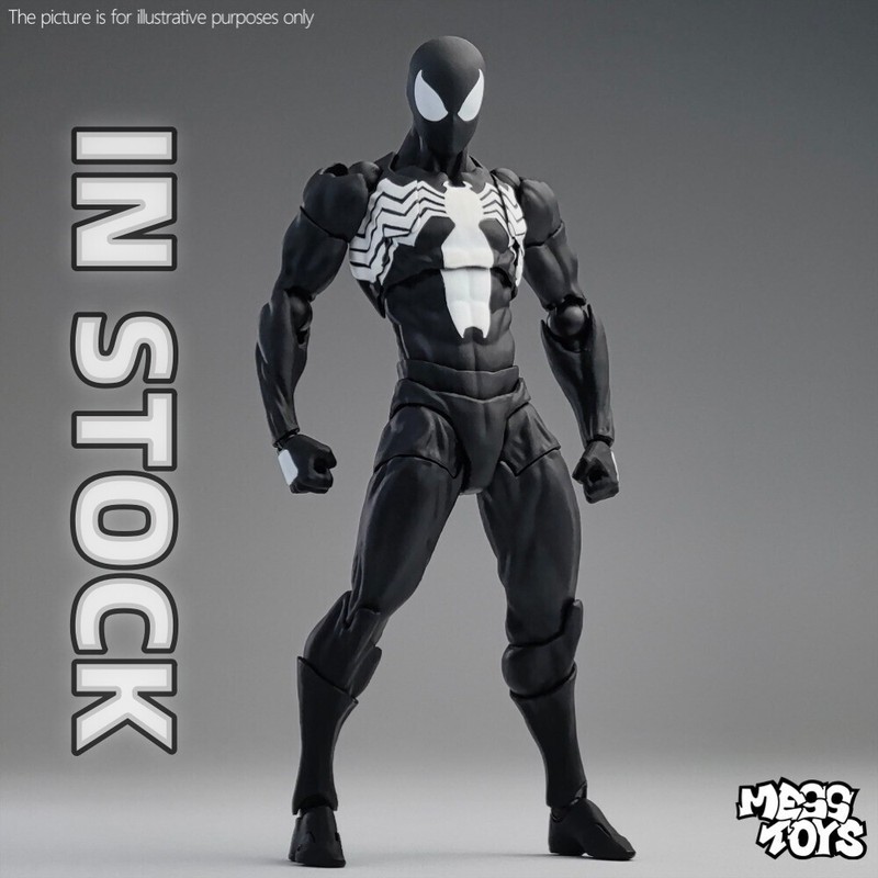IN STOCK CT Toys Messtoys Symbiote Spider-Man Black Spider Action Figure Boxed