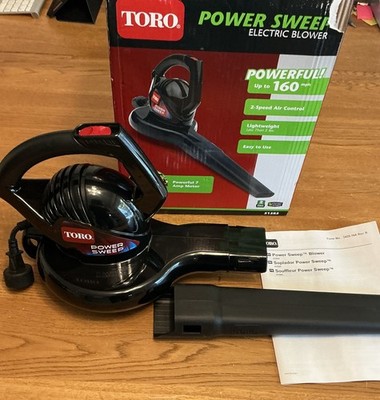 NOB Toro Power Sweep 160 MPH 155 CFM 7Amp Electric Blower 51585 Toro Power Sweep