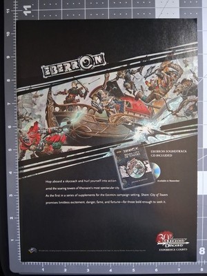 2005 Dungeons & Dragons Print Ad. Eberron. Sharn: City of Towers. WOTC.