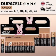Duracell Simply AA AAA Batteries LR03 LR6 Alkaline Long Lasting Batteries UK