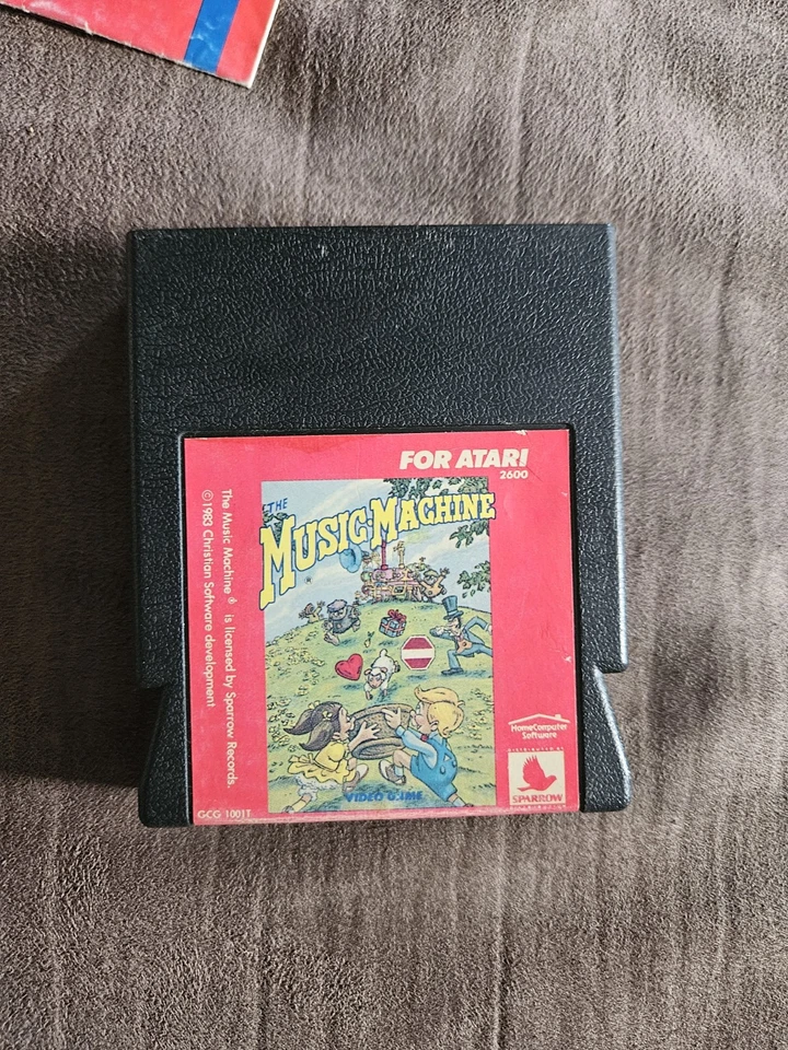## ULTRA RARE ## MUSIC MACHINE CARTRIDGE WITH MANUAL FOR ATARI 2600 - Image 2 of 4