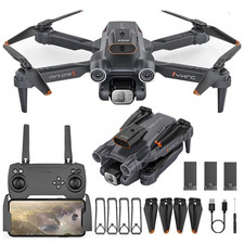 Professional 8K HD Dual Camera Drone With FPV WIFI Obstacle Avoidance+3 Batterie