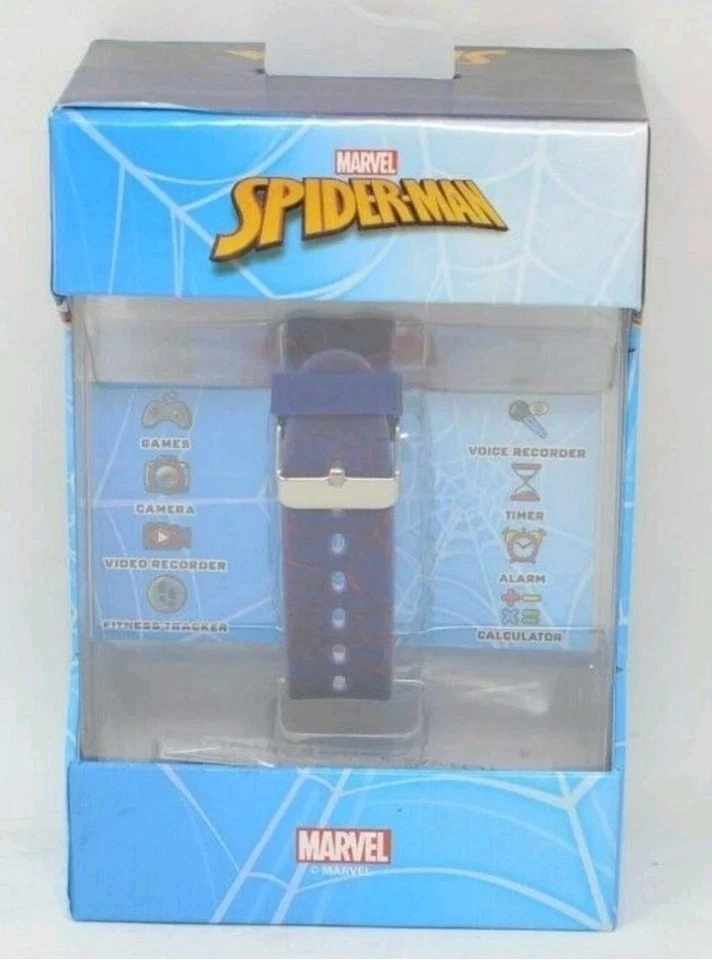 Reloj interactivo con pantalla táctil Marvel Spider-Man para niños - cámara/video azul/rojo  Foto 2 de 4