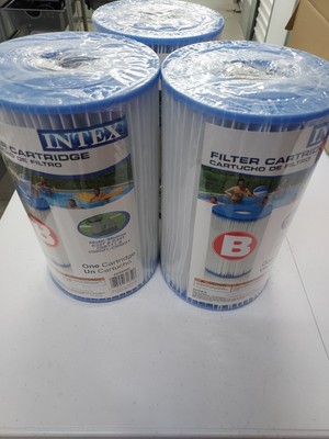 Lot of 3 Intex 29005E Pool Easy Set Type B Replacement Filter Pump Cartridge NEW
