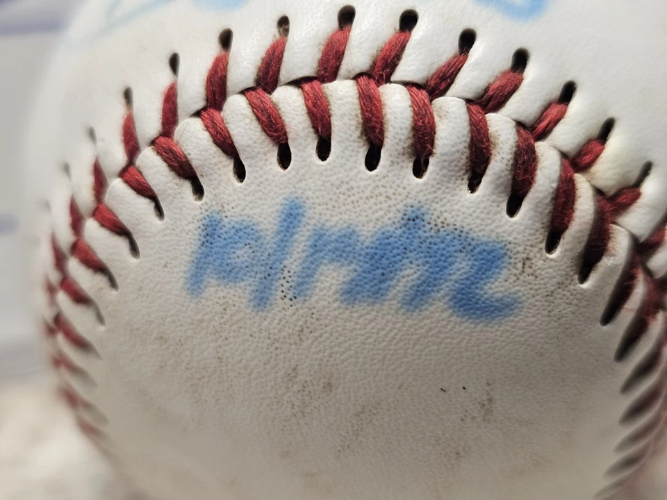 Béisbol autografiado Sid Bream Atlanta Braves MLB 1992 The Slide sin certificado de autenticidad Foto 4 de 4