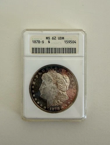 1878-S Morgan Silver Dollar-ANACS MS62 Uncirculated ULTRA DEEP MIRROR PROOF-LIKE