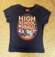 VTG Y2K High School Musical Zac Efron Original Disney Youth L 10/12 Glitter Tee
