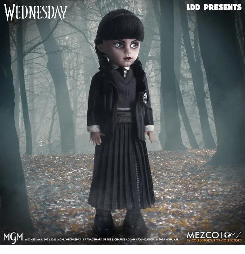 Mezco LDD Wednesday Addams Nevermore Uniform 10"" Figure