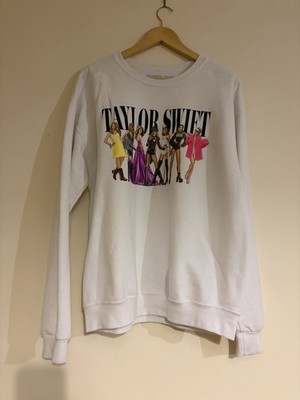 Taylor Swift Eras Tour Size Large White Jumper Official Merchandise