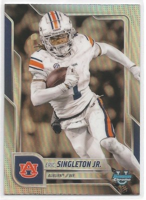 2025 Bowman University Chrome Football Eric Singleton Jr. #186 Refractor
