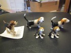Vintage Hagen Renaker Porcelain Miniature Beagle Dog Figurines x 5 — photo 4