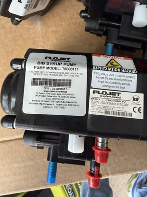 #ad FLOJET T5000111 Bib Syrup Pump Operating Pressure 20 to 80 PSI $30.00