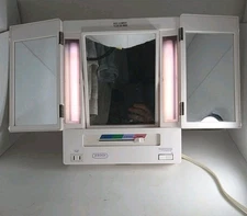 Vintage Jerdon Portable Luminaire JGL9W Light Up Make Up mirror TESTED